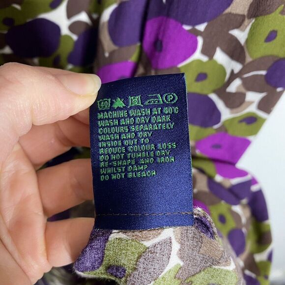 Boden‎ Floral Midi Dress 100% Viscose WH160 Size UK 8R - Picture 4 of 5